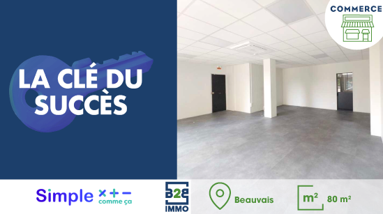 Beauvais - Location – Local commercial de 80 m2